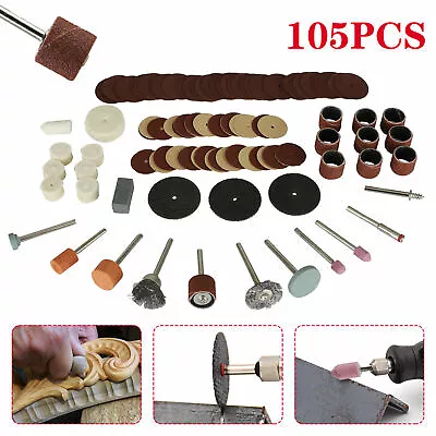 141Pcs Grinding Polishing Cutting Sanding Rotary Tool Accessories Kit For Dremel • $11.98