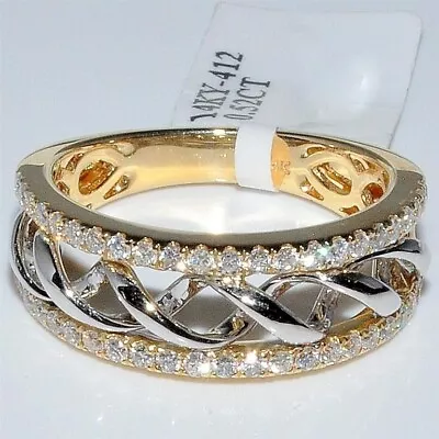$0.07 • Buy Exquisite Women's Fashion Twisted Cubic Zircon Ring Wedding Jewelry Rings Size 8