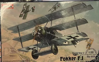 Roden 1/32 WWI German Fokker F.I Dreidecker Protoype 605 • $45