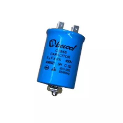 CAPACITOR - 4UF 450v AC - 56mm X 40mm - Metal With Stud (M8) • $7