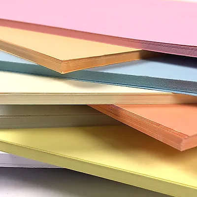 A4 Pastel Colour Card Pack 200 Sheet Card Multi Pack 10 Colours Mixed Pastels • £14.69