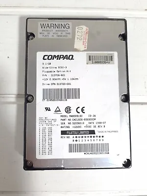 £19.99 • Buy COMPAQ Wide Ultra 9.1GB SCSI 3 ULTRA HARD DRIVE      