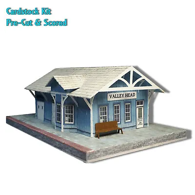 Z Scale Or N Scale Building Model Train Station - Pre-Cut Cardstock Kit  • $9.92