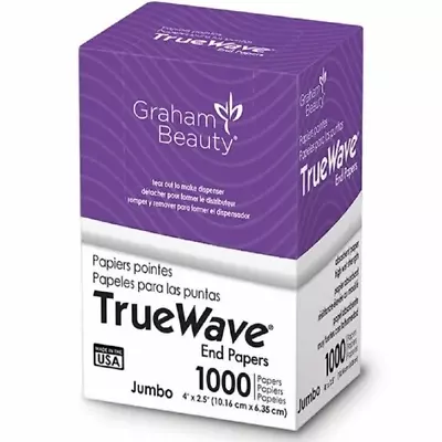 $6.48 • Buy True Wave End Papers Perm Paper Salon Papers Jumbo 4  X 2.5  1000 Papers