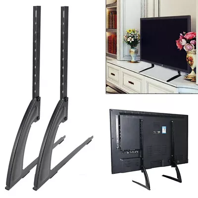 Desk Top Monitor TV Stands Base Bracket Mount Plasma LCD LED 14~42  Universal • £13.49