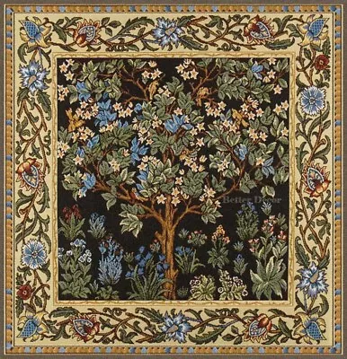 WALL JACQUARD WOVEN MEDIEVAL TAPESTRY Tree Of Life WILLIAM MORRIS ANTIQUE DECOR • $25.99