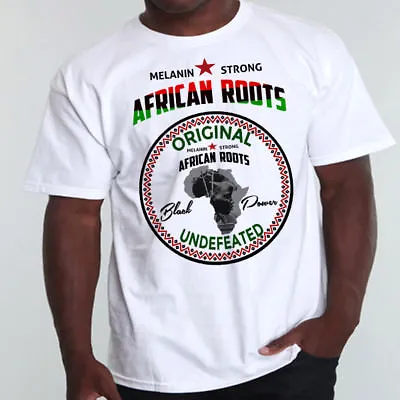 Africa T-Shirt Black History African Wakanda Zulu Kemet Melanin IV TEE • £20.89