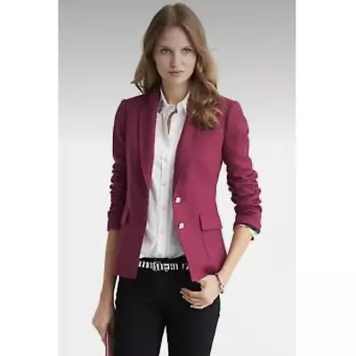 Banana Republic Hacking Jacket | Blazer | Burgundy | Sz 4 • $57