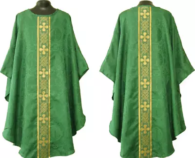 Chasuble Green Clergy Gothic Vestment & StoleGothic Chasuble CaselCasulla • $55.99