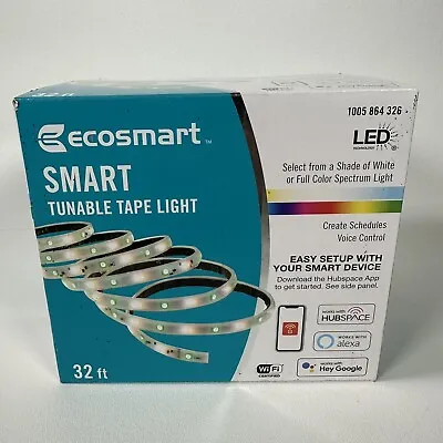 Ecosmart 32 Ft. RGB And Tunable White Hubspace Smart Strip Light New & Sealed • $40.50