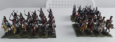 20mm 1/72 Napoleonic Wars French Dragoons Line Lancers  Cuirassiers 32 Painted • £25