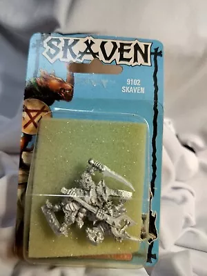 GW WHFB Age Of Sigmar Skaven Assassin & Mutant Metal NIB 1988 Rare 3 Armed Mini • $24.99