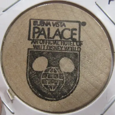 Vintage Buena Vista Palace Orlando FL Wooden Nickel Token Florida Disney World • $5.99