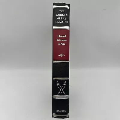 Classical Literature Of Asia 1958 World's Great Classics Grolier * • $19.91