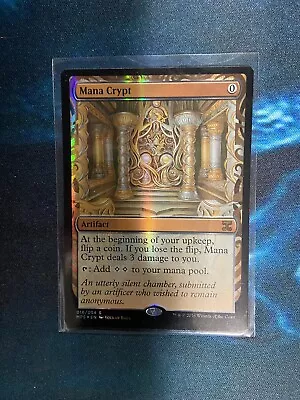 Mana Crypt Repack Masterpiece Foil # 2 Rare Mtg Magic Gathering 80 Kaladesh • $15