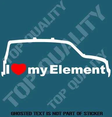 $6 • Buy I Love My Element Decal Sticker To Suit Honda Jdm Rally Drift Decals Stickers
