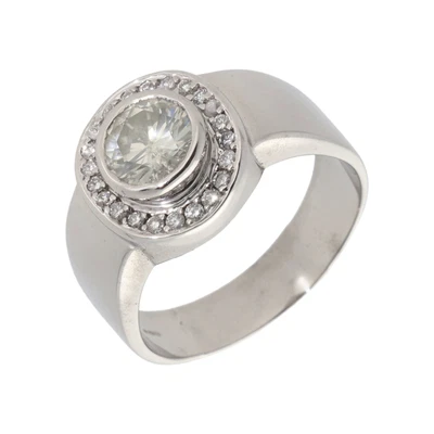 $8014.78 • Buy Pre-Owned 14ct White Gold 1.92 Carat Diamond Halo Ring Size: Y 14ct Gold