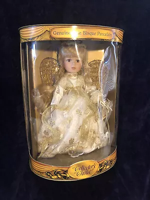 Porcelain Angel Doll Natalie Feather Wings  15”. T5 • $15