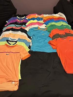 Rafael Nadal Nike Tennis Shirt Lot 28 Rafa Shirts Aeroreact Size Small S • $2299.99