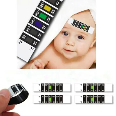 10x Forehead Thermometer Strip Fever Scan For Baby Child Adult Temperature Check • $7.04