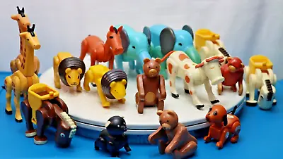 Vintage Fisher Price Little People Animal Lot (16) Farm Circus Action Figures • $50