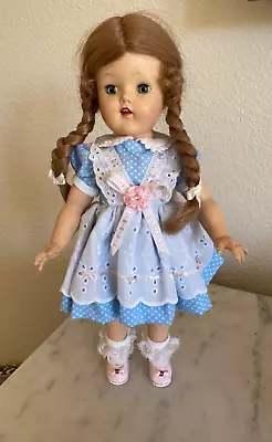 Vintage 15.5  Tall Hard Plastic Walker Doll Marked  Made In U.S.A. 170  • $39.99