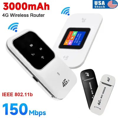 150Mbps Unlocked 4G LTE Mobile Broadband WiFi Wireless Portable Router Hotspot A • $32.99