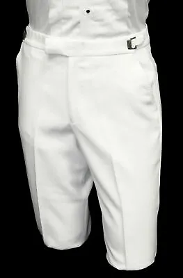 Men's White Tuxedo Dress Pants Flat Front 30 31 32  Adjustable Waist Discount  • $8.99