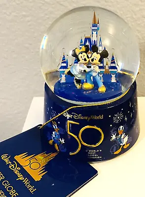 Walt Disney World Mickey Minnie Mouse Castle Mini Water Snow Globe NEW • $74.95