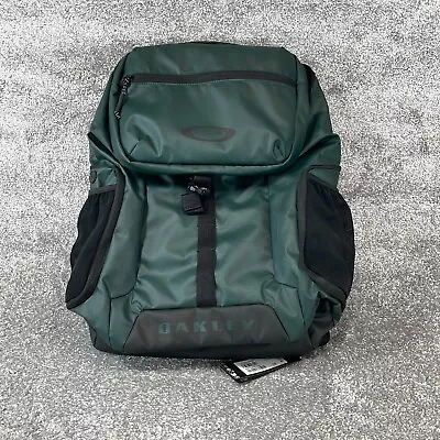 Oakley Green Black Adjustable Strap Road Trip Hiking RC Backpack • $54.99