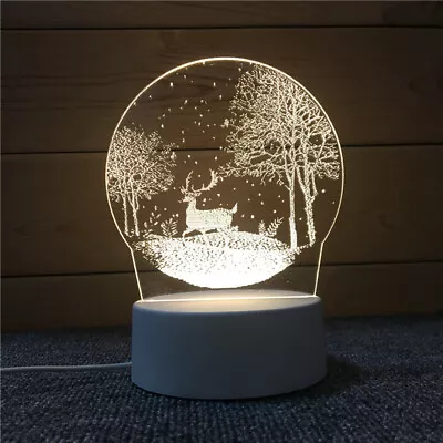 Unique Eiffel Tower Jungle Deer Geometric Horse Night Light For Events • £8.80