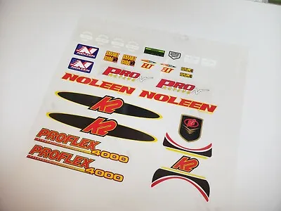 Sticker Decal Set Fits K2 ProFlex 4000 Noleen Fork Red Or Blue Frame • $50