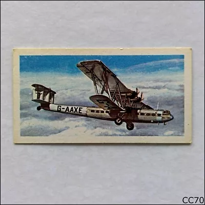 Brooke Bond Tea Card History Of Aviation 1972 #17 Handley Page HP.42 (CC70) • £3.12