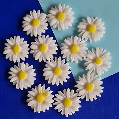 50 X Daisy Flowers Cake Cupcakes Decorations Fondant • £17.95