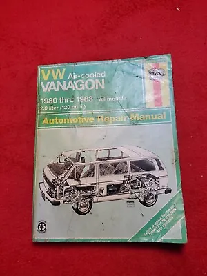 Haynes Repair Manual Volkswagen Air Cooled Vanagon 1980 Thru 1983 96045 • $27.95