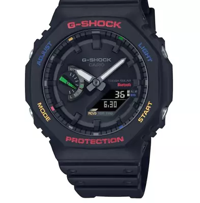 Casio G-Shock Analog-Digital Tough Solar Black Men's Watch GAB2100FC-1A • $114.99