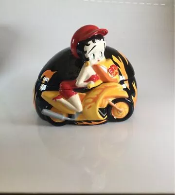 Nwb Betty Boop Gang Motorcycle Ceramic Cookie Jar • $139.99