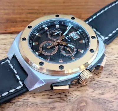Jaguar Watch J625 Chronograph Swiss Made - $20 Usa Gsp Allowance  (very Nice) • £239