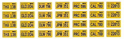 1/18 Scale Model Car California American Graffiti License Plates Tags 1:18 • $9.89