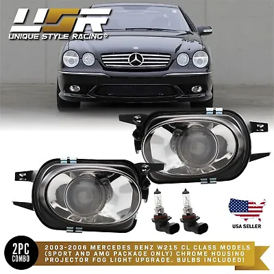 USA 03-06 Mercedes Benz W215 CL Class CL65 AMG Projector Glass Fog Lights Lamps • $129.95