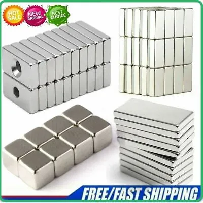 5~100pcs Muti-size Super Block Magnet Strong Square Neodymium Rare Earth Magnets • $42.59