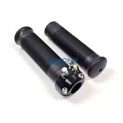 Black Single Cable Pull Throttle Assembly 7/8  Jackhammer Grips Adjuster Twist • $26.70