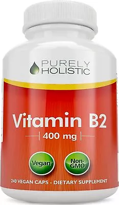 Purely Holistic Vitamin B2 - Riboflavin 400mg - 240 Capsules 8 Month Supply • $25.97