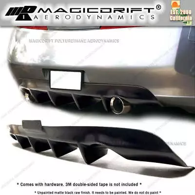 For 03-06 Infiniti G35 Coupe JDM 4-Fins Rear Bumper Lower Diffuser Lip Urethane • $89.98