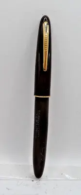 Sheaffer Vintage Brown Lever Fill Fountain Pen-fine Point-new Sac Installed • $30