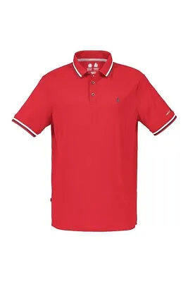 Musto Evolution Pro Lite Short Sleeve Polo Shirt Red Size Medium • £25
