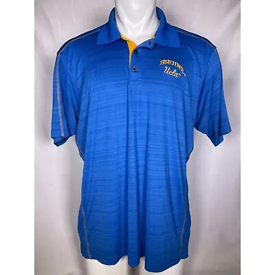 UCLA Bruins Champion Blue Performance Polo Golf Shirt Men's XXL • $17.49