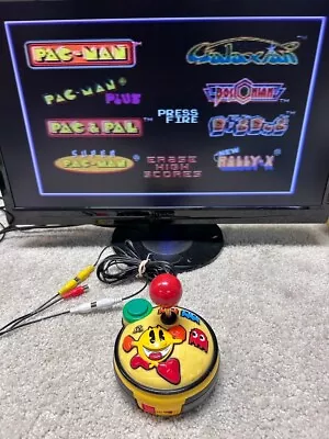 Pac-man Plug N Play 8-In-1 TV Video Game 2007 Jakks Pacific Tested & Working • $14.97