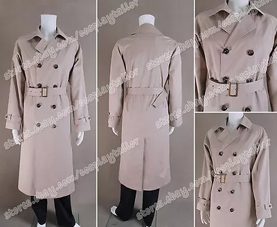 Supernatural Cosplay Angel Castiel Costume Trench Coat Jacket Custom Made New • $84.59