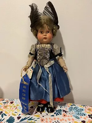 Elaborately Dressed Vintage Doll Marked Germany No 4 Possibly Celluloid Head  • $135